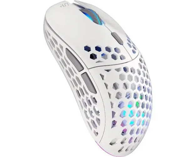 Mouse gaming optic Endorfy LIX Onyx, iluminare RGB, 16000 dpi, Wireless (Alb)