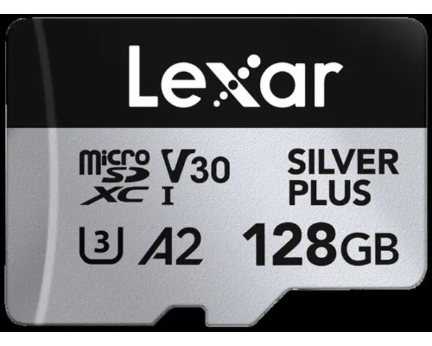 Card de memorie Lexar Professional SILVER Plus LMSSIPL128G-BNANG, 128GB, microSDXC, UHS-I U3, V30