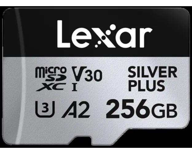 Card de memorie Lexar Professional SILVER Plus LMSSIPL256G-BNANG, 256GB, microSDXC, UHS-I U3, V30