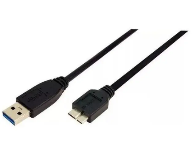 Cablu date Logilink CU0026, USB 3.0 la micro USB-B, 1 m (Negru)