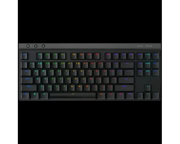 Tastatura Gaming Mecanica Logitech G515 TKL, USB, Iluminare RGB, Low-profile (Negru)