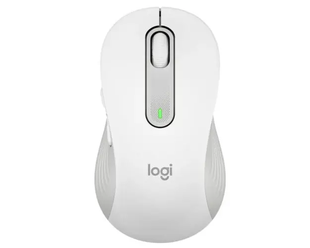Mouse Wireless Logitech Signature M650 Left, USB, 4000 dpi, recomandat pentru mana stanga (Alb)