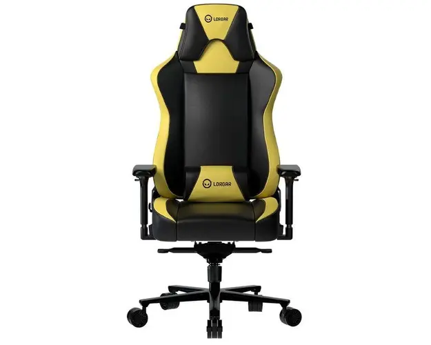Scaun gaming LORGAR Base 311, reglabil (Negru/Galben) 
