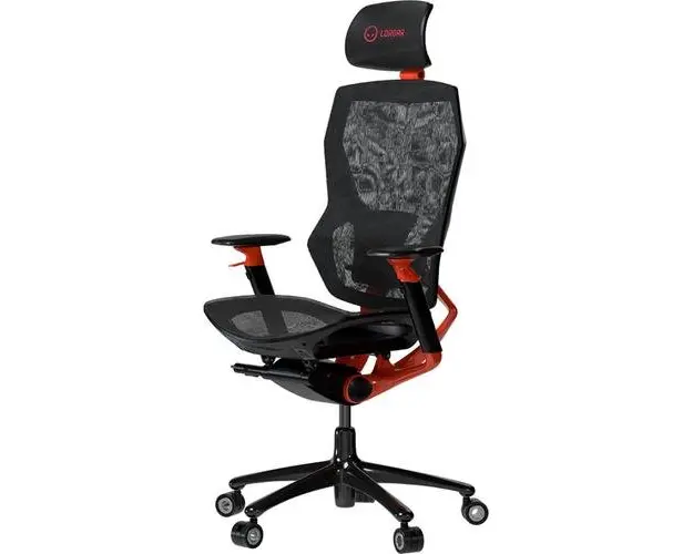 Scaun gaming LORGAR Grace 855, reglabil (Negru/Rosu)