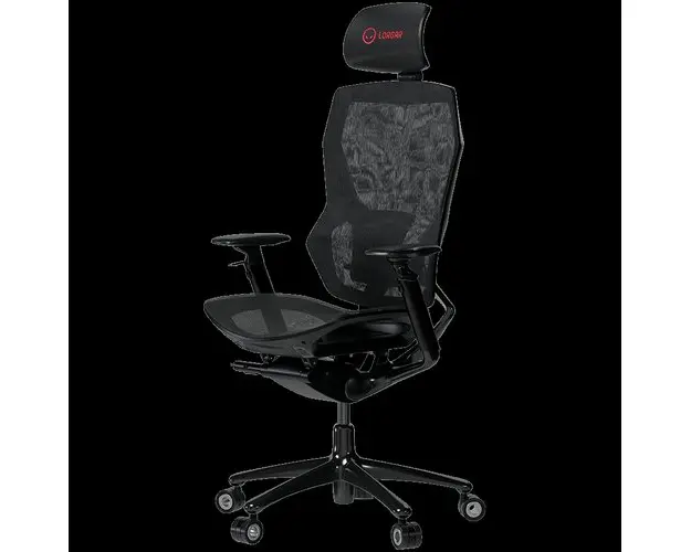 Scaun gaming LORGAR Grace 855, reglabil (Negru) 