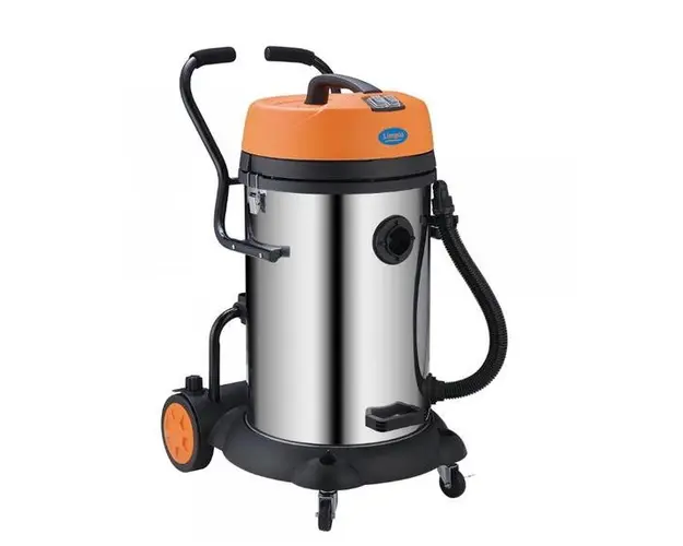 Aspirator multifunctional Limpio LWD-60X, 2640 W, 2 motoare, Functie de suflare, Putere de aspirare 250 W, 60 L (Argintiu/Portocaliu)