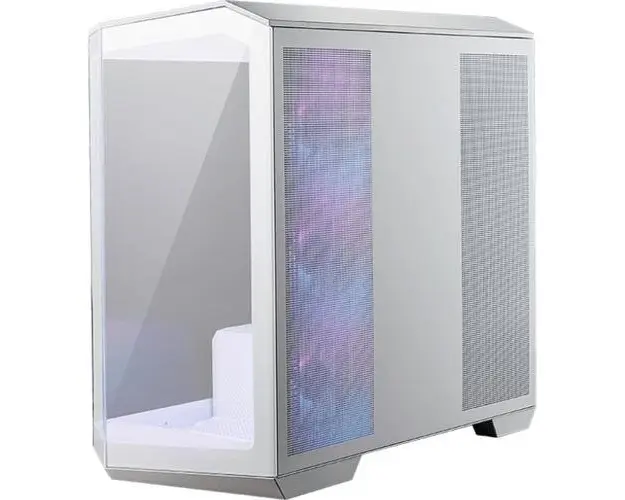 Carcasa MSI MAG PANO M100R PZ, Mini Tower, Fara sursa, mATX, mITX (Alb)