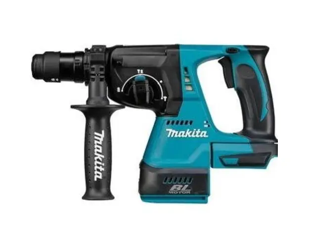 Ciocan rotopercutor Makita DHR243ZJ, 18 V, 950 rpm, 2 J, valiza, fara acumulator (Albastru/Negru)