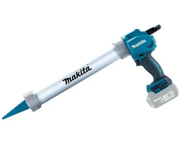 Pistol silicon Makita DCG180ZB, NXT 18 V, Forta presiune 5000 N, 600 ml, Fara acumulator (Alb/Albastru)