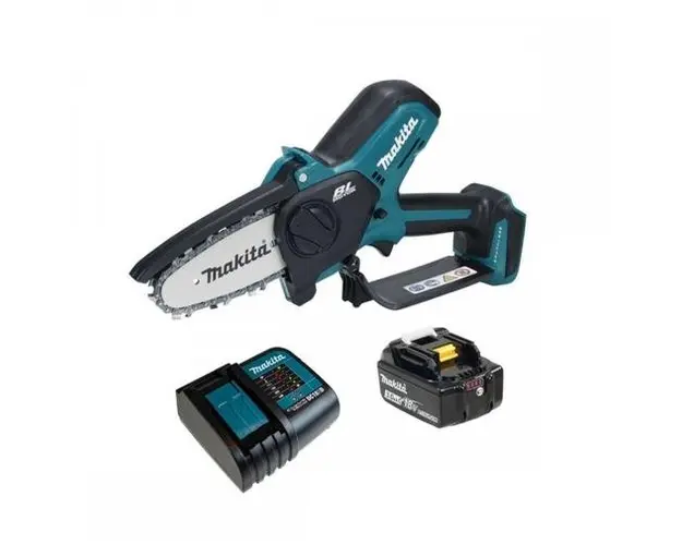 Mini Fierastrau electric Makita DUC101SF, acumulator Li-Ion, 18 V, 3.0 Ah, 100 mm, 8 m/s, incarcator (Albastru/Negru)
