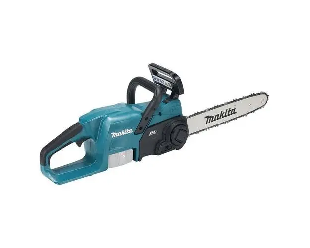 Drujba pe acumulatori, Makita DUC357Z, Lama 35 cm, 3/8inch, Fara cumulatori (Negru/Albastru)