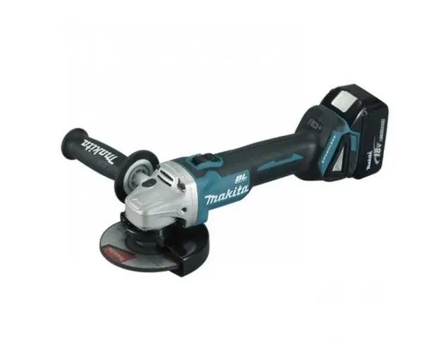 Set Polizor unghiular Makita DGA504RTJ, 125 mm, 2 acumulatori Li-Ion, 18 V, 5.0 Ah, incarcator (Albastru/Negru)