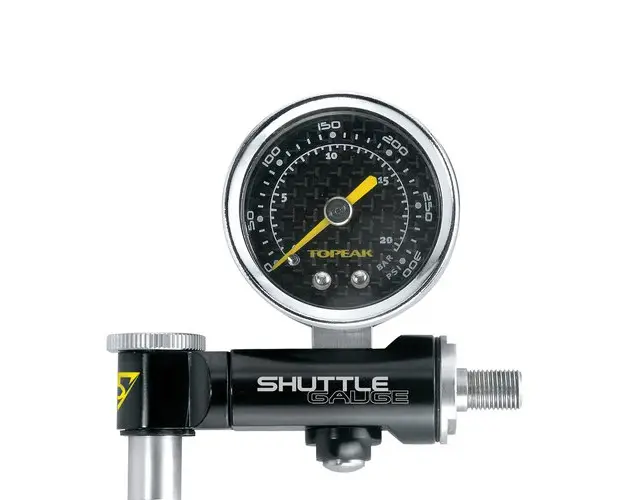 Manometru analogic multifunctional Topeak Shuttle TSUTG-02, 20.7 bar/300 psi, Negru
