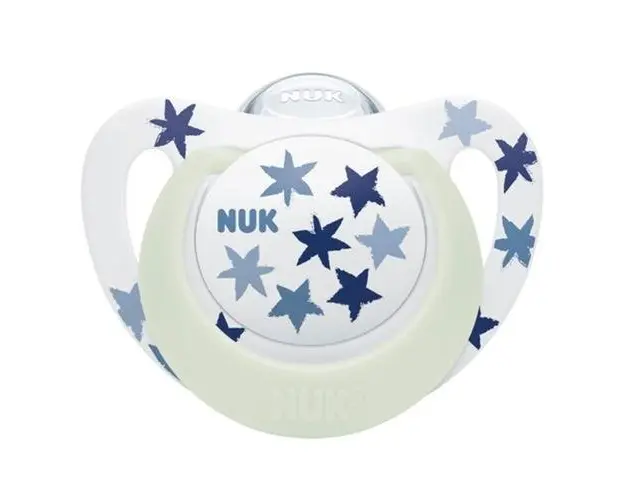 Suzeta Nuk Star Night Silicon 18-36 luni M3 Albastru