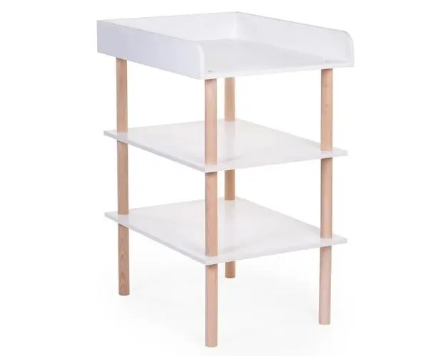 Masa de infasat Childhome Natural, 73 x 55 x 100 cm (Alb)