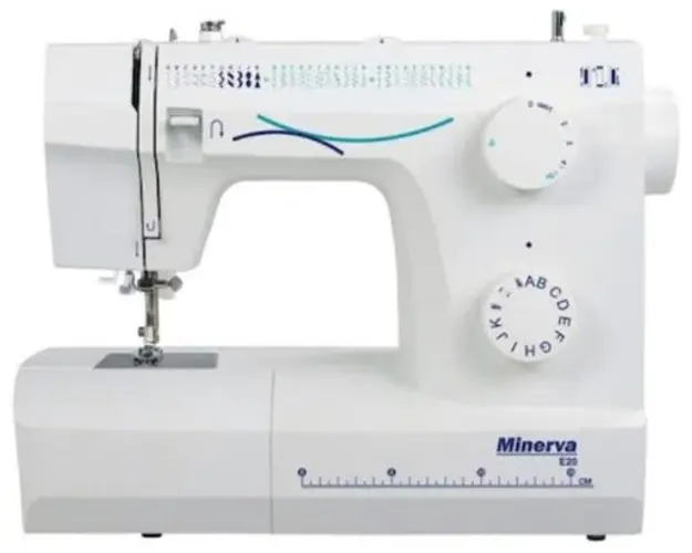 Masina de cusut Minerva E20, 35 programe, 800 imp/min, 70W (Alb)