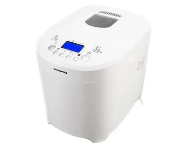 Masina de facut paine Daewoo DBM600W, 600 W, 900 g, 2 nivele de rumenire, 12 programe (Alb)