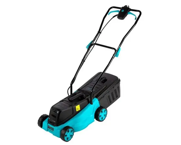 Masina de tuns iarba Detoolz DZ-SE228, Latime taiere 32 cm, Inaltime de taiere 2.5-4.5 cm, Autonomie 40 min, Fara incarcator si acumulator (Negru/Albastru)