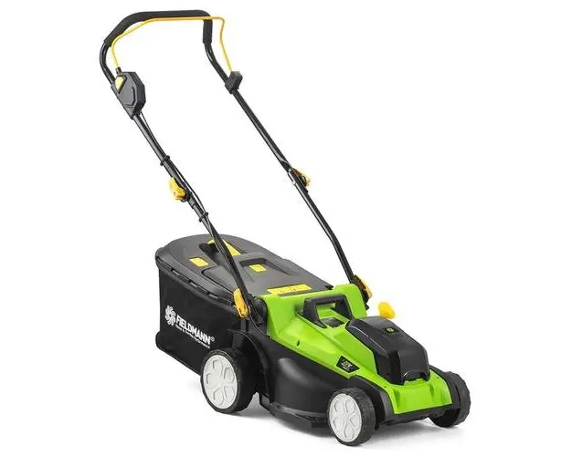 Masina de tuns iarba/gazon Fieldmann FZR 70375-0, 2x20 V, Latime de taiere 37 cm, 40 L, Fara acumulatori (Negru/Verde)