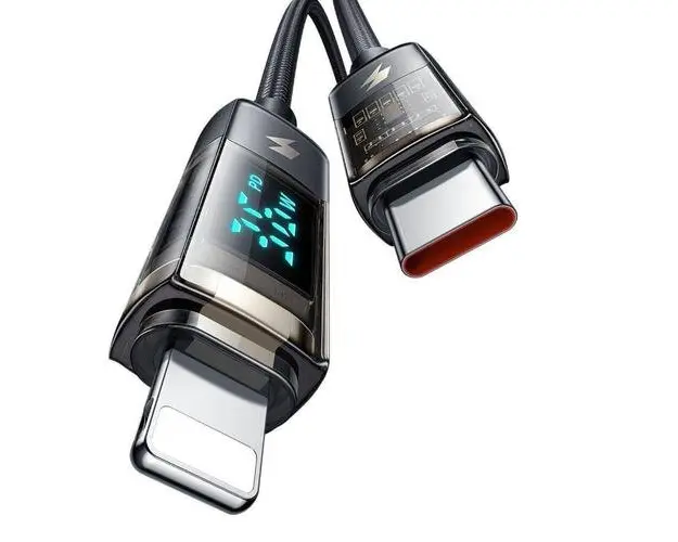 Cablu de date Mcdodo Type-C - Lightning Display Auto Power Off, Fast Charging, 1.2m, 36W, Negru