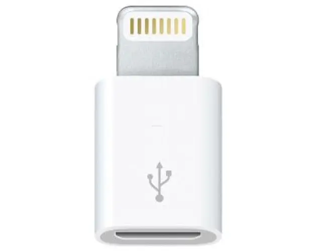 Adaptor Apple MD820ZM Lightning - microUSB (Alb)