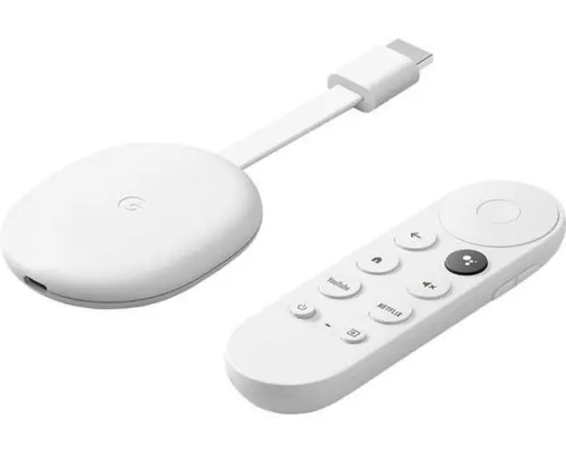 Media player Google Chromecast TV, 4K, HDMI, Bluetooth, Wi-Fi, Telecomanda (Alb)