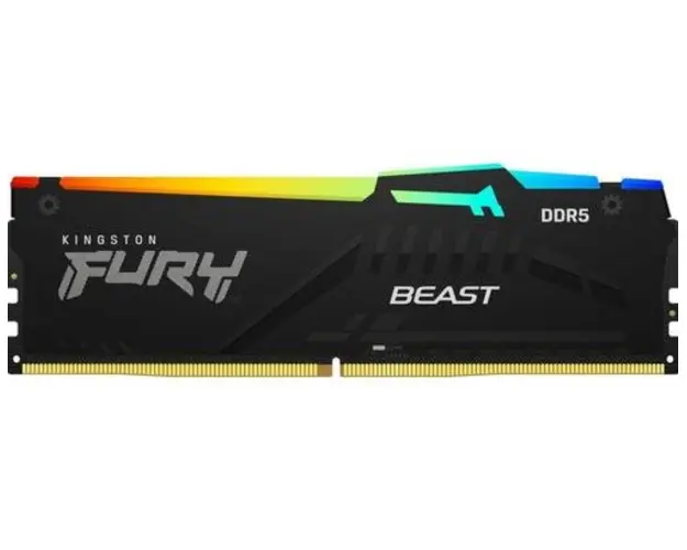 Memorie Kingston FURY Beast RGB 16GB DDR5 6000MHz CL40