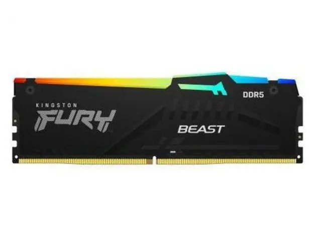 Memorie Kingston FURY Beast RGB, 16GB DDR5, 5600MHz, CL36