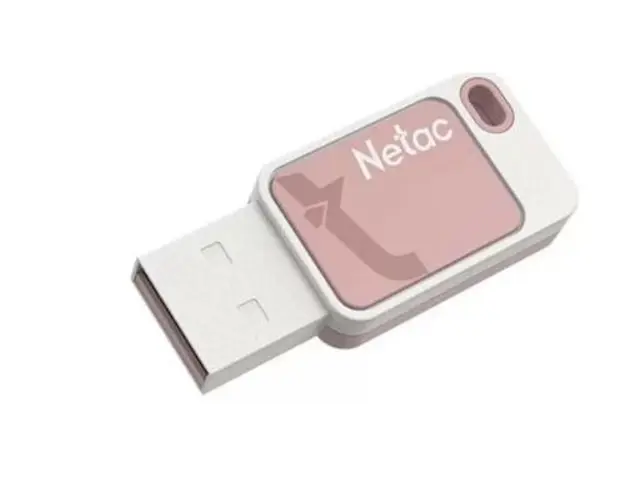 Stick USB NETAC NT03UA31N-064G-20PK, UA31, 64GB, USB 2.0 (Roz)