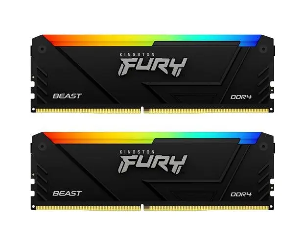 Memorii Kingston FURY Beast RGB 32GB(2x16GB) DDR4 3600MHz CL18 Dual Channel Kit