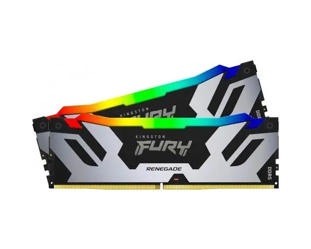 Memorii Kingston Renegade RGB, 32GB (2x16GB), DDR5, 6400MHz, CL32, Dual Channel Kit