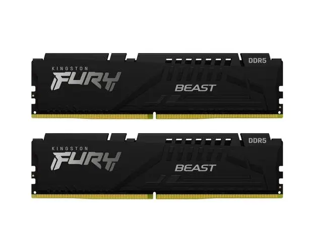 Memorii Kingston FURY Beast, 64GB (2x32GB), DDR5, 6000 MHz, CL30, XMP