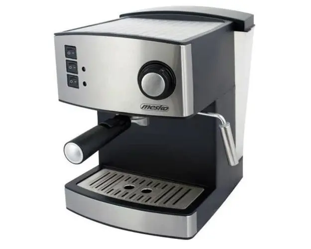 Espressor Mesko MS 4403, 850 W, 1.6 L, 15 Bari (Argintiu/Negru)