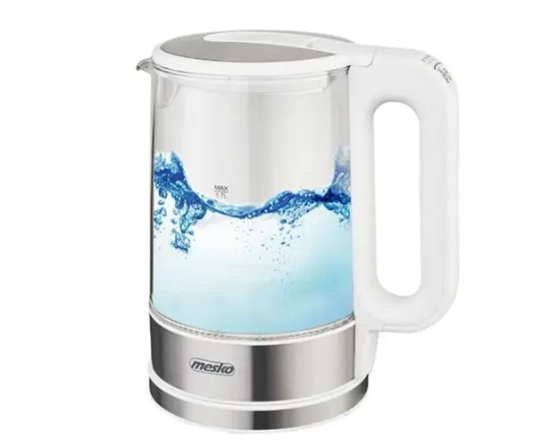 Fierbator de apa Mesko MS 1301w, 1850 W, 1.7 L (Alb/Transparent)