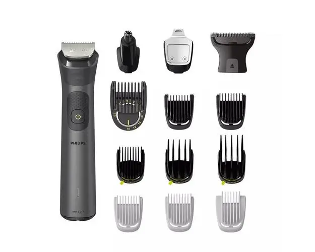 Aparat de tuns multifunctional 14 in 1 Philips Multigroom Series 7000 MG7940/75, Acumulator, Autonomie 120 min (Negru)