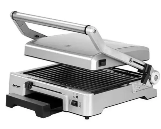 Gratar electric MPM MGR-10M, 2000 W, 150 - 270 C (Argintiu)