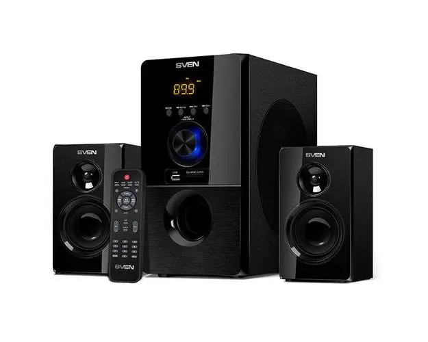 Micro Sistem audio SVEN MS-2050, 55W, USB/SD-card, radio FM, Bluetooth (Negru)