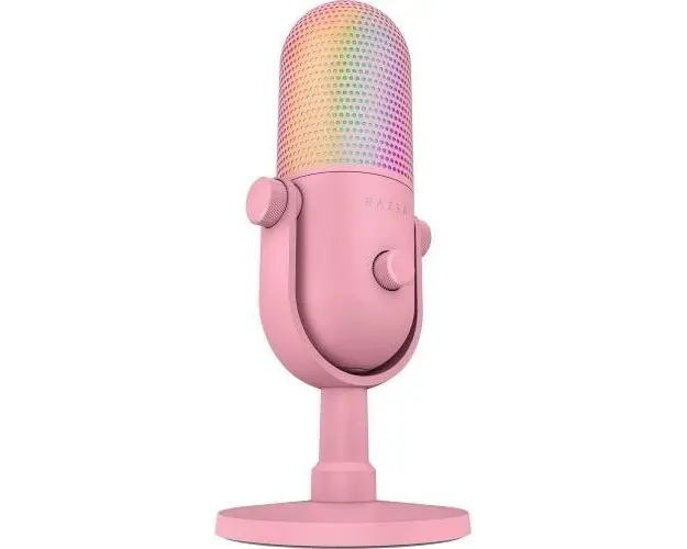 Microfon Razer Seiren V3 Chroma RGB, Cu fir (Roz)