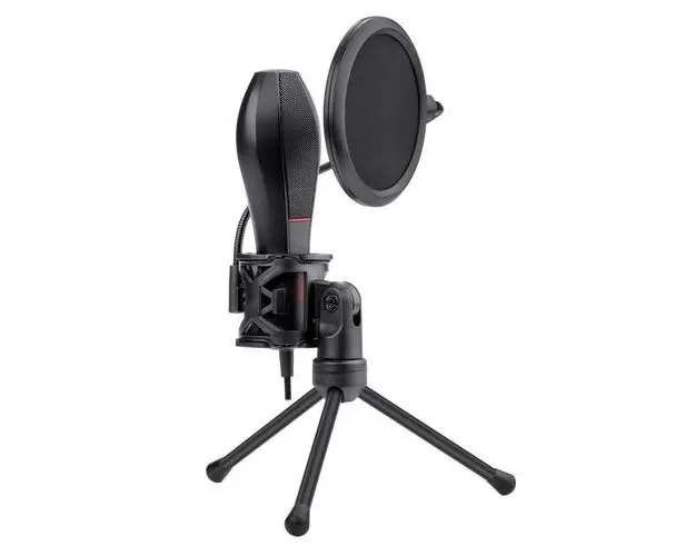Microfon Redragon Quasar 2 cu stand, USB (Negru)