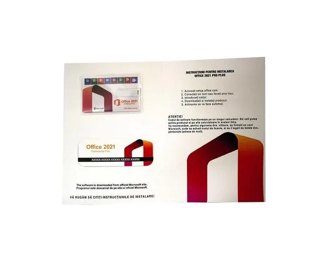 Microsoft Office 2021 Professional Plus Retail ESD, pe stick USB BOX