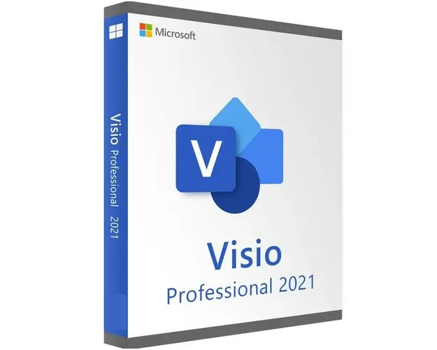 Microsoft Visio Professional 2021, Multilanguage, Windows, kit ISO, licenta digitala