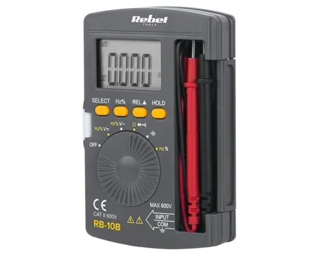 Multimetru Rebel Tools MIE-RB-10B, Polarizare automata, Citire maxima 3999