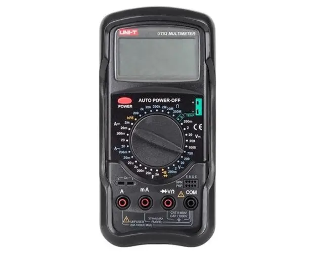 Multimetru digital UNI-T UT 53, testare diode, masurare factor amplificare tranzistor