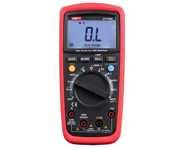 Multimetru digital UNI-T UT139A, iluminare fundal ecran LCD, masurare diode, buzzer continuitate