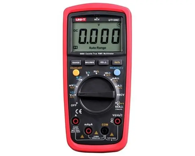 Multimetru digital UNI-T UT139C, true RMS, iluminare fundal ecran LCD 