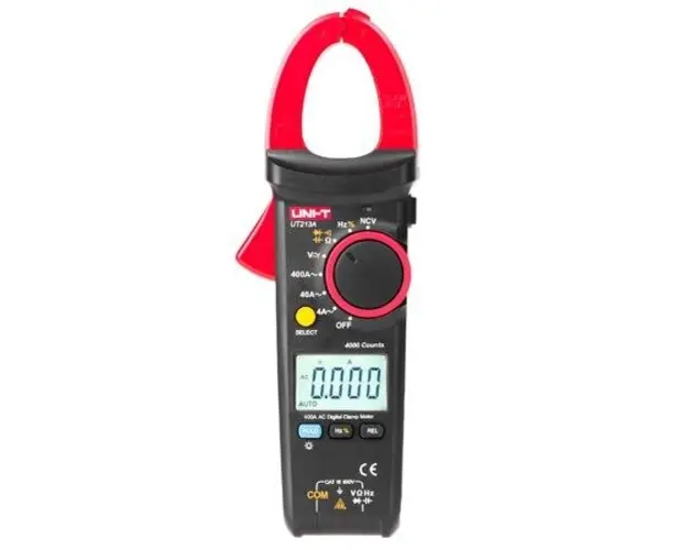 Clampmetru digital UNI-T UT213A, LCD cu iluminare din spate, Masurare continuitate