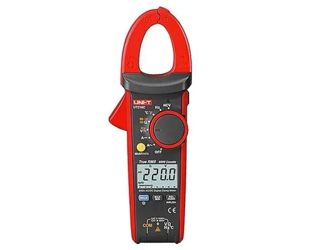 Clampmetru digital UNI-T UT216C 600A TRUE RMS, LCD cu iluminare din spate, Bara grafica analogica: 61 segmente