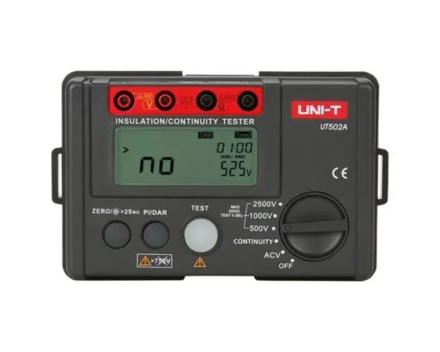 Multimetru digital UNI-T UT502A, Ecran LCD cu iluminare din spate, Buzzer