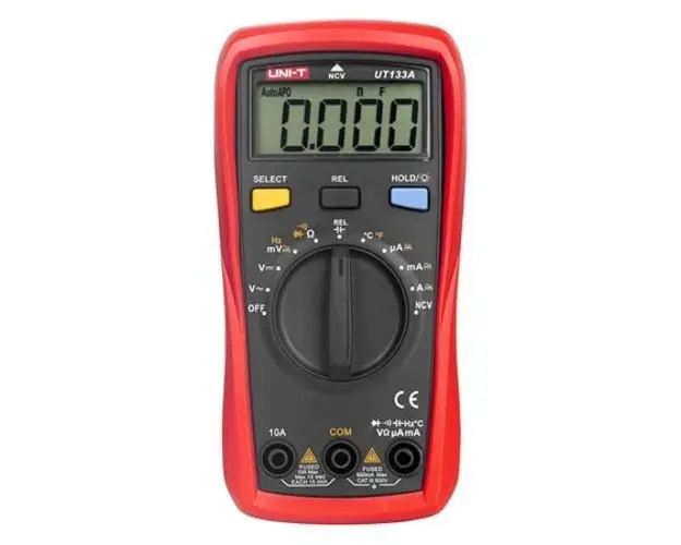 Multimetru universal UNI-T UT133A, Functie NCV, Ecran LCD retroiluminat 