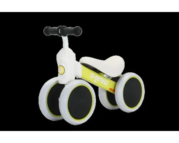 Mini bicicleta U-Grow UG-1006YE, Sarcina maxima suportata 25kg, Varsta recomandata 1-3 ani (Galben)